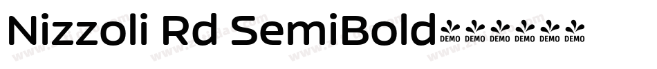 Nizzoli Rd SemiBold字体转换